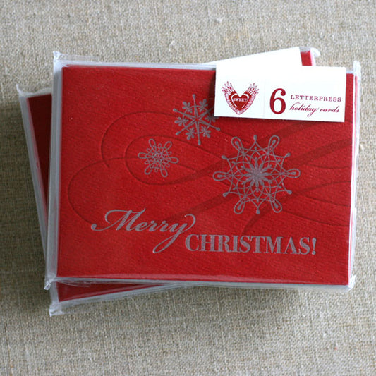 Merry Christmas, Silver Snowflakes