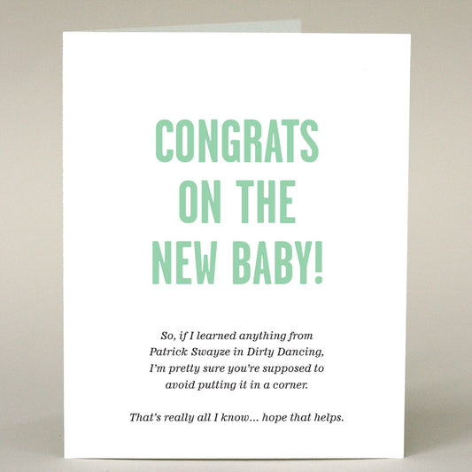 GF-177 Congrats On The New Baby - Patrick Swayze